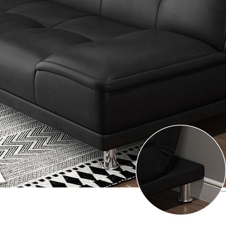 Contemporary Convertible Footrest Stool Sofa Bed with Biscuit Back Clearhalo 'furn' 'furn_sofas' 'Furniture' 'furniture_sofas' 'kitchen' 'kitchen_sofas' 'Living Room Furniture' 'Sofa' 'sofas' 4648145