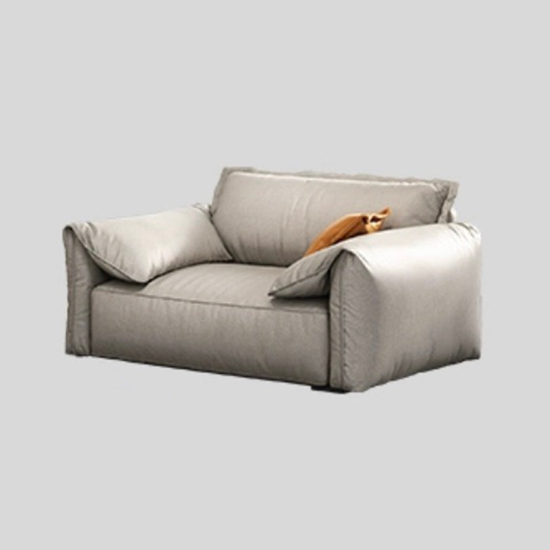 Square Armrest Latex Sponge Seat Filled with Pine Base Rectangular Sofa 47"L x 39.5"W x 31.5"H Clearhalo 'furn' 'furn_sofas' 'Furniture' 'furniture_sofas' 'kitchen' 'kitchen_sofas' 'Living Room Furniture' 'Sofa' 'sofas' 4648155