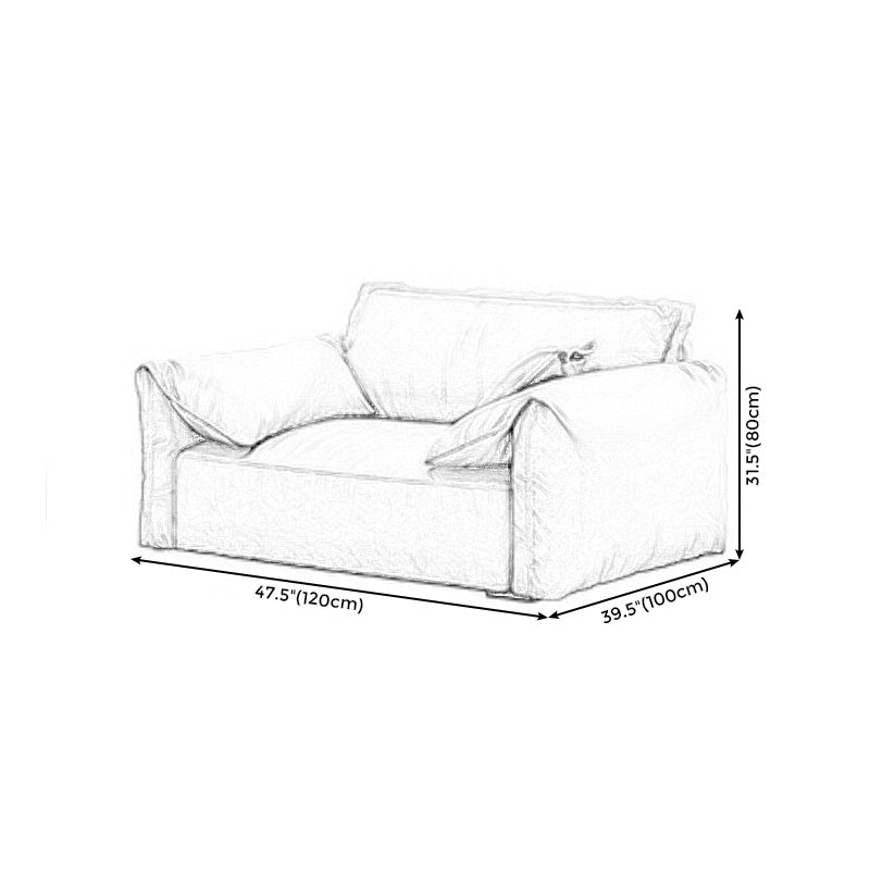 Square Armrest Latex Sponge Seat Filled with Pine Base Rectangular Sofa Clearhalo 'furn' 'furn_sofas' 'Furniture' 'furniture_sofas' 'kitchen' 'kitchen_sofas' 'Living Room Furniture' 'Sofa' 'sofas' 4648167