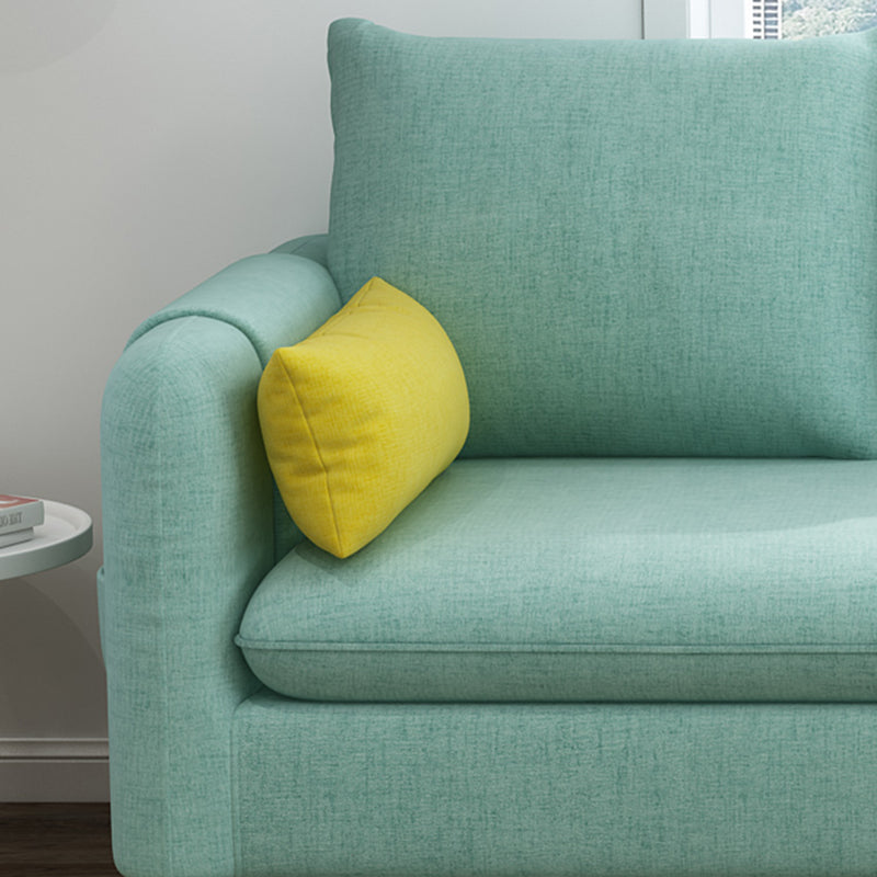 Modern Tuxedo Arm Sofa with Bolster Pillows Standard Sofa with Storage for Living Room Clearhalo 'furn' 'furn_sofas' 'Furniture' 'furniture_sofas' 'kitchen' 'kitchen_sofas' 'Living Room Furniture' 'Sofa' 'sofas' 4648174