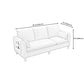 Modern Tuxedo Arm Sofa with Bolster Pillows Standard Sofa with Storage for Living Room Clearhalo 'furn' 'furn_sofas' 'Furniture' 'furniture_sofas' 'kitchen' 'kitchen_sofas' 'Living Room Furniture' 'Sofa' 'sofas' 4648176