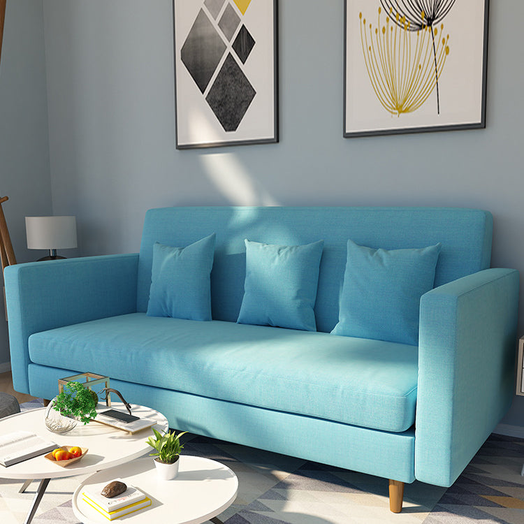 Scandinavian Tight Back Sofa with Storage and Square Arm 65H Clearhalo 'furn' 'furn_sofas' 'Furniture' 'furniture_sofas' 'kitchen' 'kitchen_sofas' 'Living Room Furniture' 'Sofa' 'sofas' 4648180