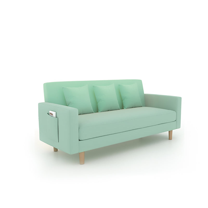 Scandinavian Tight Back Sofa with Storage and Square Arm 65H Clearhalo 'furn' 'furn_sofas' 'Furniture' 'furniture_sofas' 'kitchen' 'kitchen_sofas' 'Living Room Furniture' 'Sofa' 'sofas' 4648185