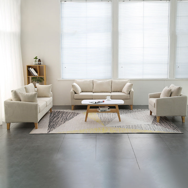 Scandinavian Pillow Top Arm Sofa with Sewn Pillow Back for Apartment Clearhalo 'Furniture' 'furniture_sofas' 'kitchen' 'kitchen_sofas' 'Living Room Furniture' 'Sofa' 'sofas' 4648226