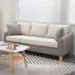 Scandinavian Pillow Top Arm Sofa with Sewn Pillow Back for Apartment White-Gray Clearhalo 'Furniture' 'furniture_sofas' 'kitchen' 'kitchen_sofas' 'Living Room Furniture' 'Sofa' 'sofas' 4648228