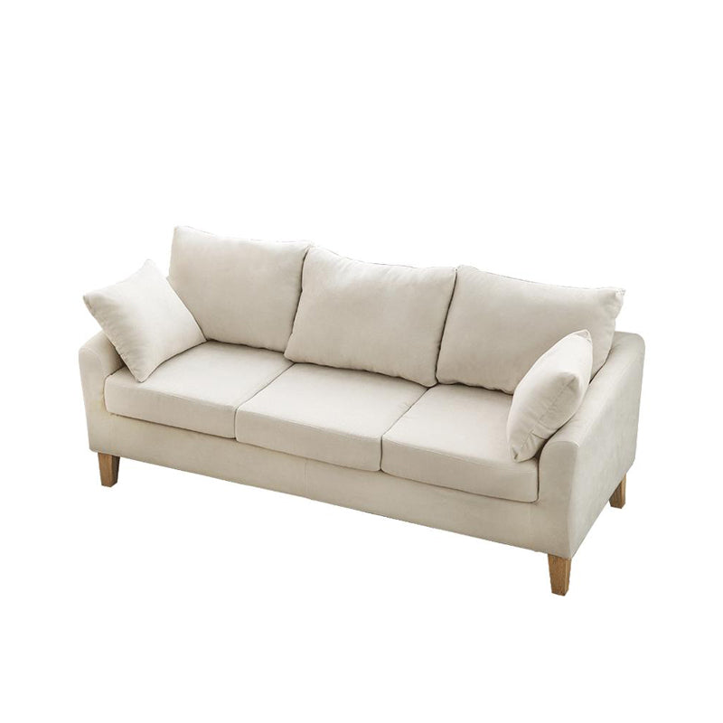 Scandinavian Pillow Top Arm Sofa with Sewn Pillow Back for Apartment Clearhalo 'Furniture' 'furniture_sofas' 'kitchen' 'kitchen_sofas' 'Living Room Furniture' 'Sofa' 'sofas' 4648232