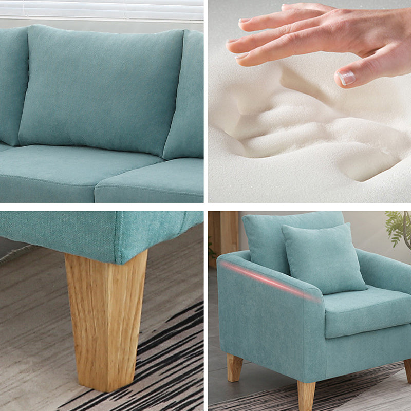 Scandinavian Pillow Top Arm Sofa with Sewn Pillow Back for Apartment Clearhalo 'Furniture' 'furniture_sofas' 'kitchen' 'kitchen_sofas' 'Living Room Furniture' 'Sofa' 'sofas' 4648236