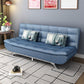 Modern Armless Metal Legs Sofa Faux Leather/Fabric Convertible Sofa Denim Blue Clearhalo 'furn' 'furn_sofas' 'Furniture' 'furniture_sofas' 'kitchen' 'kitchen_sofas' 'Living Room Furniture' 'Sofa' 'sofas' 4648245