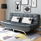 Modern Armless Metal Legs Sofa Faux Leather/Fabric Convertible Sofa Gray-Blue Clearhalo 'furn' 'furn_sofas' 'Furniture' 'furniture_sofas' 'kitchen' 'kitchen_sofas' 'Living Room Furniture' 'Sofa' 'sofas' 4648258