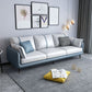 Stationary Stain Resistant 3 Seater Living Room Standard Sofa with Multiple Cushions Blue-White Clearhalo 'furn' 'furn_sofas' 'Furniture' 'furniture_sofas' 'kitchen' 'kitchen_sofas' 'Living Room Furniture' 'Sofa' 'sofas' 4648305