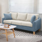 3-Seat Cushions Sofa 68.11*27.56*28.35 Slipcovered Square Arm Sofa Blue-White Clearhalo 'furn' 'furn_sofas' 'Furniture' 'furniture_sofas' 'kitchen' 'kitchen_sofas' 'Living Room Furniture' 'Sofa' 'sofas' 4648334