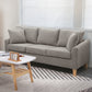 3-Seat Cushions Sofa 68.11*27.56*28.35 Slipcovered Square Arm Sofa Light Gray Clearhalo 'furn' 'furn_sofas' 'Furniture' 'furniture_sofas' 'kitchen' 'kitchen_sofas' 'Living Room Furniture' 'Sofa' 'sofas' 4648337