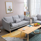 Scandinavian Loose Back Sofa 27.17" H Square Arm Slipcovered Loveseat Clearhalo 'Furniture' 'furniture_sofas' 'kitchen' 'kitchen_sofas' 'Living Room Furniture' 'Sofa' 'sofas' 4648350
