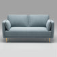 Mid-Century Modern Square Arm Sofa 32.2-In High Cushions Slipcovered Sofa Blue Clearhalo 'furn' 'furn_sofas' 'Furniture' 'furniture_sofas' 'kitchen' 'kitchen_sofas' 'Living Room Furniture' 'Sofa' 'sofas' 4648413