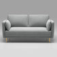 Mid-Century Modern Square Arm Sofa 32.2-In High Cushions Slipcovered Sofa Grey Clearhalo 'furn' 'furn_sofas' 'Furniture' 'furniture_sofas' 'kitchen' 'kitchen_sofas' 'Living Room Furniture' 'Sofa' 'sofas' 4648414