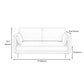 Mid-Century Modern Square Arm Sofa 32.2-In High Cushions Slipcovered Sofa Clearhalo 'furn' 'furn_sofas' 'Furniture' 'furniture_sofas' 'kitchen' 'kitchen_sofas' 'Living Room Furniture' 'Sofa' 'sofas' 4648420