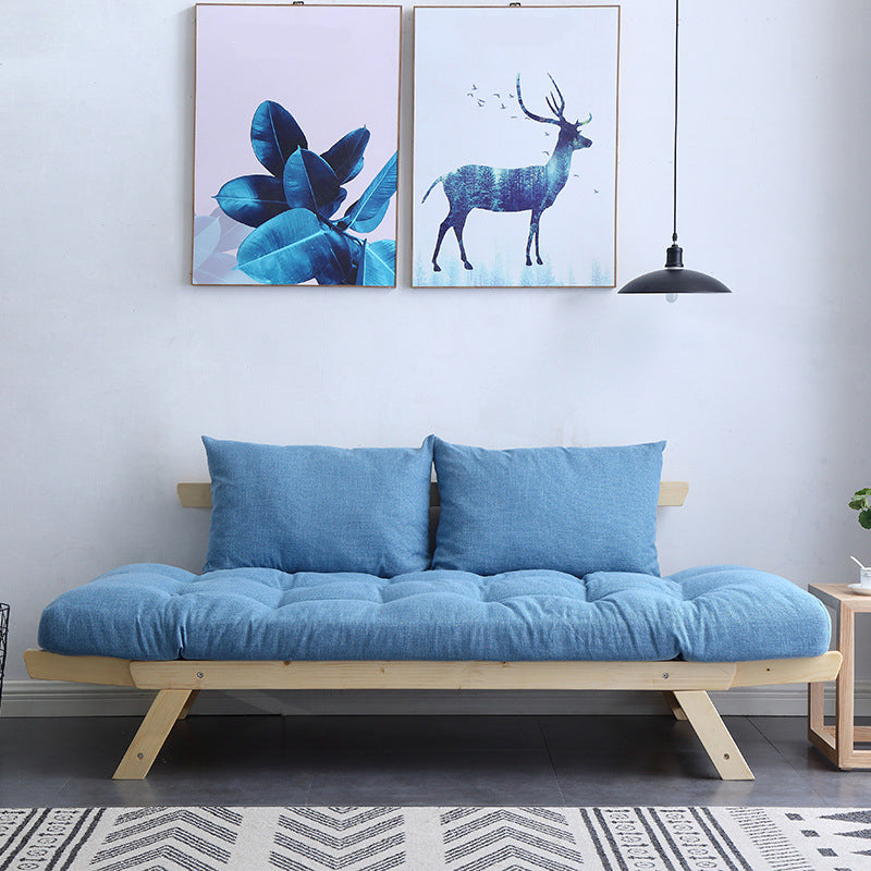 Modern Wood and Fabric Sofa Convertible Flared Arm Sofa for Living Room Clearhalo 'Furniture' 'furniture_sofas' 'kitchen' 'kitchen_sofas' 'Living Room Furniture' 'Sofa' 'sofas' 4648459