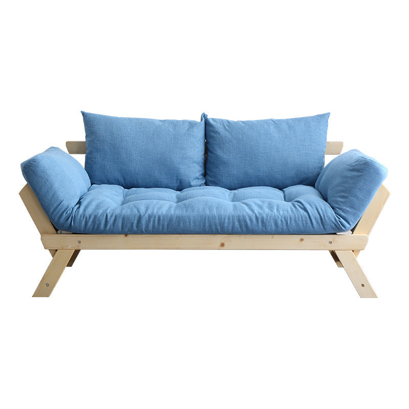 Modern Wood and Fabric Sofa Convertible Flared Arm Sofa for Living Room Clearhalo 'Furniture' 'furniture_sofas' 'kitchen' 'kitchen_sofas' 'Living Room Furniture' 'Sofa' 'sofas' 4648461