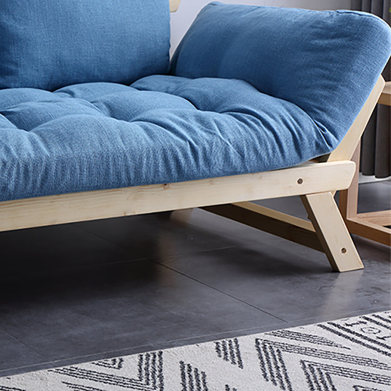 Modern Wood and Fabric Sofa Convertible Flared Arm Sofa for Living Room Clearhalo 'Furniture' 'furniture_sofas' 'kitchen' 'kitchen_sofas' 'Living Room Furniture' 'Sofa' 'sofas' 4648464