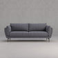 Sofa Chaise for Apartment Flared Arm Sofa for Home Living Room Grey Clearhalo 'Furniture' 'furniture_sofas' 'kitchen' 'kitchen_sofas' 'Living Room Furniture' 'Sofa' 'sofas' 4648498