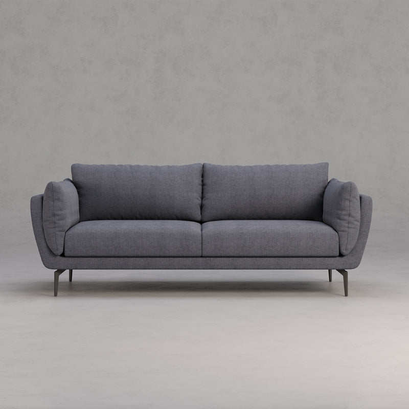 Sofa Chaise for Apartment Flared Arm Sofa for Home Living Room Grey Clearhalo 'Furniture' 'furniture_sofas' 'kitchen' 'kitchen_sofas' 'Living Room Furniture' 'Sofa' 'sofas' 4648498