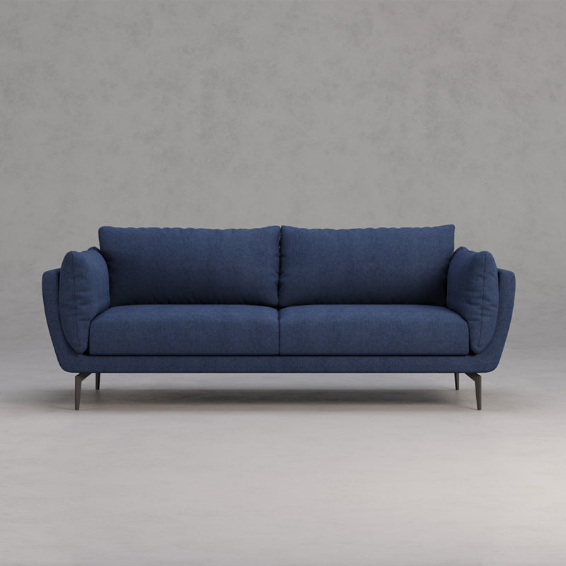 Sofa Chaise for Apartment Flared Arm Sofa for Home Living Room Blue Clearhalo 'Furniture' 'furniture_sofas' 'kitchen' 'kitchen_sofas' 'Living Room Furniture' 'Sofa' 'sofas' 4648499