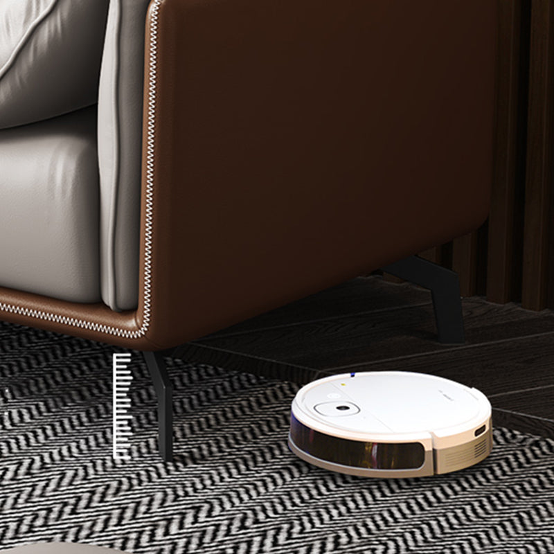 Contemporary Genuine Leather Pillow Top Arm Sofa for Living Room, Apartment Clearhalo 'furn' 'furn_sofas' 'Furniture' 'furniture_sofas' 'kitchen' 'kitchen_sofas' 'Living Room Furniture' 'Sofa' 'sofas' 4648553