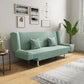 75"Modern Linen Recessed Arm Foldable Convertible Sleeper Sofa Sage Green Silver Clearhalo 'furn' 'furn_sofas' 'Furniture' 'furniture_sofas' 'kitchen' 'kitchen_sofas' 'Living Room Furniture' 'Sofa' 'sofas' 4648577