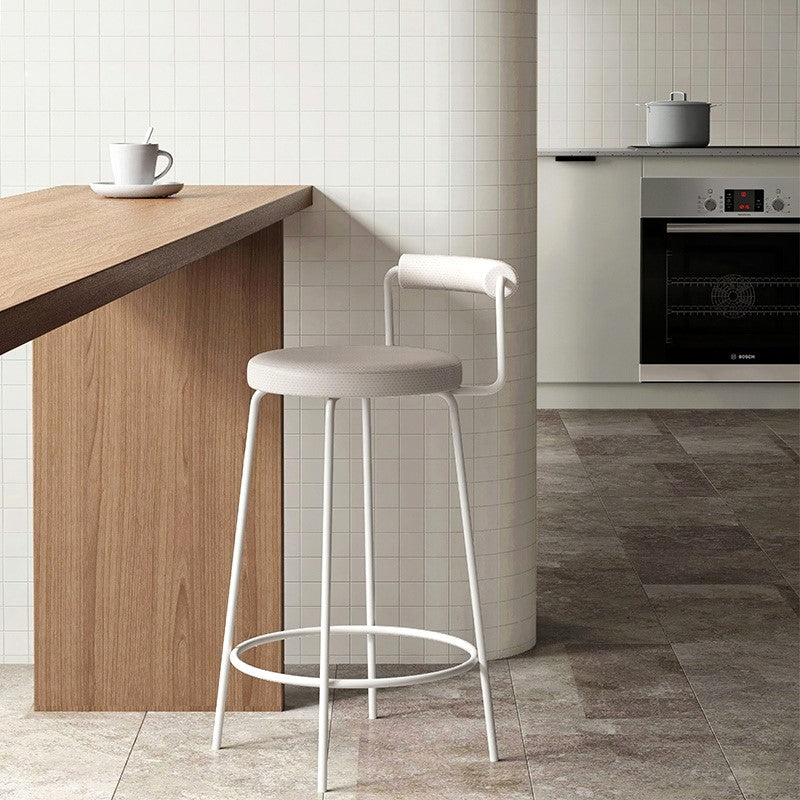 Industrial Wood Bar Table with Specialty Table Top Double Pedestal Table - 41.3" H Clearhalo 'Bar Furniture' 'Bar Tables' 'bar_tables' 'furn' 'furn_bar_tables' 'Furniture' 'furniture_bar_tables' 'Kitchen & Dining Furniture' 4653737