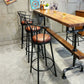 Industrial Style Rectangle Bar Table Solid Wood Milk Tea Shop Casual Bar Table Clearhalo 'Bar Furniture' 'Bar Tables' 'bar_tables' 'furn' 'furn_bar_tables' 'Furniture' 'furniture_bar_tables' 'Kitchen & Dining Furniture' 4653753