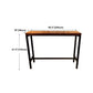 Brown Wood Bar Dining Table with Rectangle Table Top Trestle Table - 41.3" H Clearhalo 'Bar Furniture' 'Bar Tables' 'bar_tables' 'furn' 'furn_bar_tables' 'Furniture' 'furniture_bar_tables' 'Kitchen & Dining Furniture' 4653784