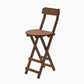 Contemporary Solid Wood Folding Bar Stool Indoor Barstools With Wood Seat and Low Back Light Tan Counter Stool (24"H) Clearhalo 'Bar Furniture' 'Bar Stools' 'bar_stools' 'furn' 'furn_bar_stools' 'furniture_bar_stools' 'Kitchen & Dining Furniture' 'kitchen&dining_furn' 'kitchen' 'kitchen_furn' Furniture' 4653812