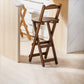 Contemporary Solid Wood Folding Bar Stool Indoor Barstools With Wood Seat and Low Back Clearhalo 'Bar Furniture' 'Bar Stools' 'bar_stools' 'furn' 'furn_bar_stools' 'furniture_bar_stools' 'Kitchen & Dining Furniture' 'kitchen&dining_furn' 'kitchen' 'kitchen_furn' Furniture' 4653813