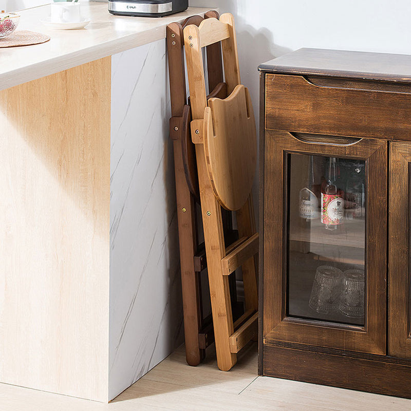 Contemporary Solid Wood Folding Bar Stool Indoor Barstools With Wood Seat and Low Back Clearhalo 'Bar Furniture' 'Bar Stools' 'bar_stools' 'furn' 'furn_bar_stools' 'furniture_bar_stools' 'Kitchen & Dining Furniture' 'kitchen&dining_furn' 'kitchen' 'kitchen_furn' Furniture' 4653822