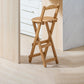 Contemporary Solid Wood Folding Bar Stool Indoor Barstools With Wood Seat and Low Back Clearhalo 'Bar Furniture' 'Bar Stools' 'bar_stools' 'furn' 'furn_bar_stools' 'furniture_bar_stools' 'Kitchen & Dining Furniture' 'kitchen&dining_furn' 'kitchen' 'kitchen_furn' Furniture' 4653824