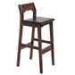 Contemporary Oak Wood Barstool Indoor Bar Stool with Low Back and Footrest Coffee 1 Piece Clearhalo 'Bar Furniture' 'Bar Stools' 'bar_stools' 'furn' 'furn_bar_stools' 'furniture_bar_stools' 'Kitchen & Dining Furniture' 'kitchen&dining_furn' 'kitchen' 'kitchen_furn' Furniture' 4653843