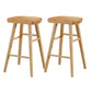 Contemporary Solid Wood Bar Stool Indoor Bar Stool with Wood Seat and Footrest Wood 2 Piece Set Clearhalo 'Bar Furniture' 'Bar Stools' 'bar_stools' 'furn' 'furn_bar_stools' 'furniture_bar_stools' 'Kitchen & Dining Furniture' 'kitchen&dining_furn' 'kitchen' 'kitchen_furn' Furniture' 4653893