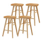 Contemporary Solid Wood Bar Stool Indoor Bar Stool with Wood Seat and Footrest Wood 4 Piece Set Clearhalo 'Bar Furniture' 'Bar Stools' 'bar_stools' 'furn' 'furn_bar_stools' 'furniture_bar_stools' 'Kitchen & Dining Furniture' 'kitchen&dining_furn' 'kitchen' 'kitchen_furn' Furniture' 4653895
