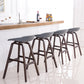 Contemporary Solid Wood Plastic Barstool Indoor Bar Stool with Low Back Clearhalo 'Bar Furniture' 'Bar Stools' 'bar_stools' 'furn' 'furn_bar_stools' 'furniture_bar_stools' 'Kitchen & Dining Furniture' 'kitchen&dining_furn' 'kitchen' 'kitchen_furn' Furniture' 4653900