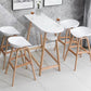 Contemporary Solid Wood Plastic Barstool Indoor Bar Stool with Low Back Clearhalo 'Bar Furniture' 'Bar Stools' 'bar_stools' 'furn' 'furn_bar_stools' 'furniture_bar_stools' 'Kitchen & Dining Furniture' 'kitchen&dining_furn' 'kitchen' 'kitchen_furn' Furniture' 4653906