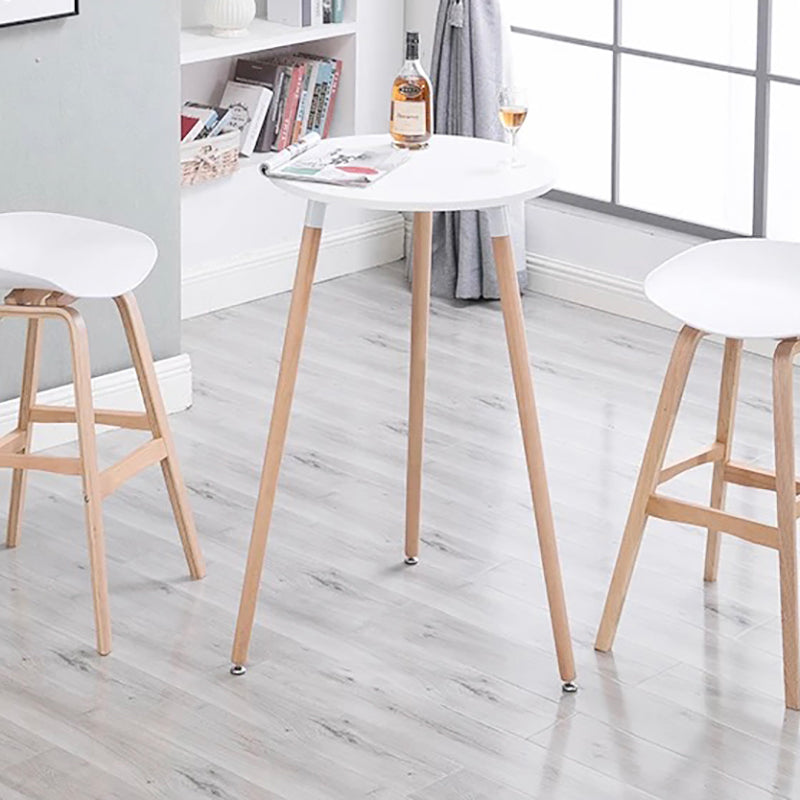 Contemporary Solid Wood Plastic Barstool Indoor Bar Stool with Low Back Clearhalo 'Bar Furniture' 'Bar Stools' 'bar_stools' 'furn' 'furn_bar_stools' 'furniture_bar_stools' 'Kitchen & Dining Furniture' 'kitchen&dining_furn' 'kitchen' 'kitchen_furn' Furniture' 4653918