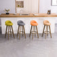 Contemporary Solid Wood Barstools Indoor Bar Stool with Footrest and Low Back Clearhalo 'Bar Furniture' 'Bar Stools' 'bar_stools' 'furn' 'furn_bar_stools' 'furniture_bar_stools' 'Kitchen & Dining Furniture' 'kitchen&dining_furn' 'kitchen' 'kitchen_furn' Furniture' 4653937