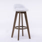 Contemporary Solid Wood Barstools Indoor Bar Stool with Footrest and Low Back White 1 Piece Clearhalo 'Bar Furniture' 'Bar Stools' 'bar_stools' 'furn' 'furn_bar_stools' 'furniture_bar_stools' 'Kitchen & Dining Furniture' 'kitchen&dining_furn' 'kitchen' 'kitchen_furn' Furniture' 4653939