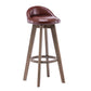 Contemporary Solid Wood Barstools Indoor Bar Stool with Footrest and Low Back Brown 1 Piece Clearhalo 'Bar Furniture' 'Bar Stools' 'bar_stools' 'furn' 'furn_bar_stools' 'furniture_bar_stools' 'Kitchen & Dining Furniture' 'kitchen&dining_furn' 'kitchen' 'kitchen_furn' Furniture' 4653944