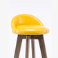 Contemporary Solid Wood Barstools Indoor Bar Stool with Footrest and Low Back Clearhalo 'Bar Furniture' 'Bar Stools' 'bar_stools' 'furn' 'furn_bar_stools' 'furniture_bar_stools' 'Kitchen & Dining Furniture' 'kitchen&dining_furn' 'kitchen' 'kitchen_furn' Furniture' 4653945