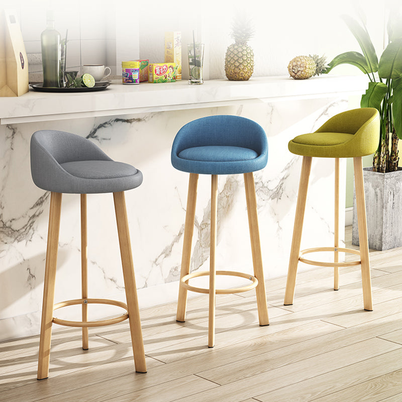 Scandinavian Style Bar-stool with Metal Legs Single Counter Stool for Kitchen Bar Clearhalo 'Bar Furniture' 'Bar Stools' 'bar_stools' 'furn' 'furn_bar_stools' 'furniture_bar_stools' 'Kitchen & Dining Furniture' 'kitchen&dining_furn' 'kitchen' 'kitchen_furn' Furniture' 4654197