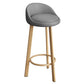 Scandinavian Style Bar-stool with Metal Legs Single Counter Stool for Kitchen Bar Clearhalo 'Bar Furniture' 'Bar Stools' 'bar_stools' 'furn' 'furn_bar_stools' 'furniture_bar_stools' 'Kitchen & Dining Furniture' 'kitchen&dining_furn' 'kitchen' 'kitchen_furn' Furniture' 4654199