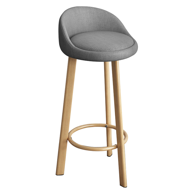 Scandinavian Style Bar-stool with Metal Legs Single Counter Stool for Kitchen Bar Clearhalo 'Bar Furniture' 'Bar Stools' 'bar_stools' 'furn' 'furn_bar_stools' 'furniture_bar_stools' 'Kitchen & Dining Furniture' 'kitchen&dining_furn' 'kitchen' 'kitchen_furn' Furniture' 4654199