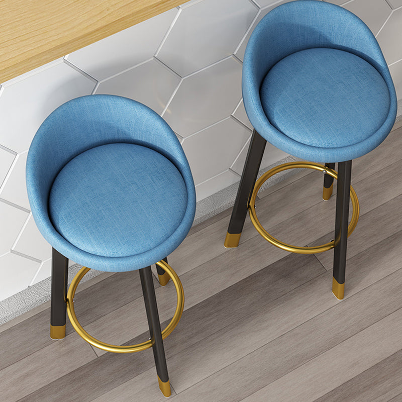 Scandinavian Style Bar-stool with Metal Legs Single Counter Stool for Kitchen Bar Clearhalo 'Bar Furniture' 'Bar Stools' 'bar_stools' 'furn' 'furn_bar_stools' 'furniture_bar_stools' 'Kitchen & Dining Furniture' 'kitchen&dining_furn' 'kitchen' 'kitchen_furn' Furniture' 4654208