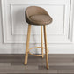 Scandinavian Style Bar-stool with Metal Legs Single Counter Stool for Kitchen Bar Brown Yellow Clearhalo 'Bar Furniture' 'Bar Stools' 'bar_stools' 'furn' 'furn_bar_stools' 'furniture_bar_stools' 'Kitchen & Dining Furniture' 'kitchen&dining_furn' 'kitchen' 'kitchen_furn' Furniture' 4654210